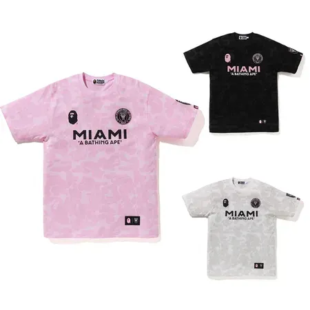 BAPE x Inter Miami CF Camo Tees (3 Variants) — product photo