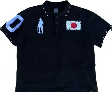 Black Japan Army Polo — product photo