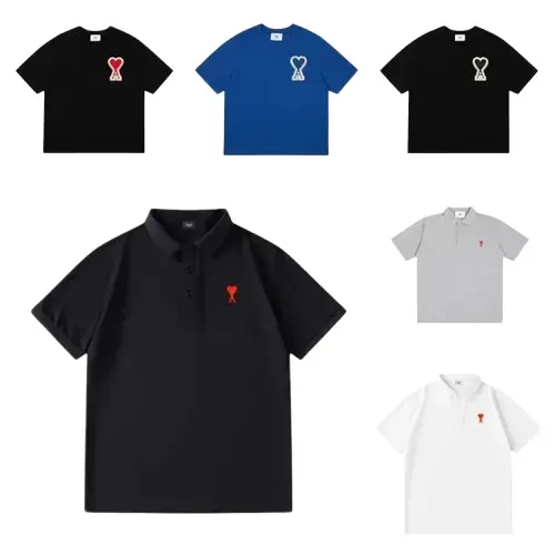 Bunch of Ami Heart tees and Polo Shirts — product photo