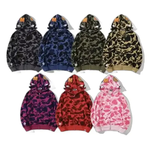 Bunch of Bape Camo Full Zip Hoodies — product photo