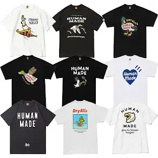 Bunch of Human Made Tees (110 Variants) — product photo