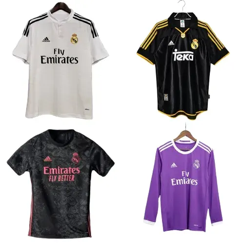Bunch of Real Madrid Football Jerseys (79 Variants) — product photo