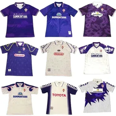 Bunch of Retro Fiorentina Football Jerseys (13 Variants — product photo