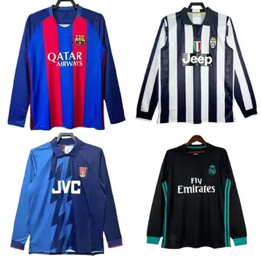 Bunch of Retro Long Sleeve Football Jerseys (46 Variants) — product photo