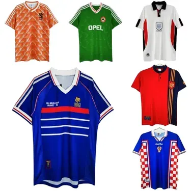 Bunch of Retro National Team Football Jerseys (45 Variants) — product photo