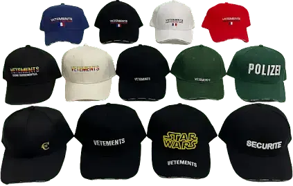 Bunch of Vetements Caps — product photo