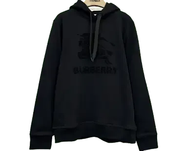 Burberry Towel Embroidery Horse Knight Logo Hoodie — product photo
