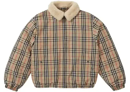 Burberry x Supreme Shearling Collar Down Puffer Jacket — product photo