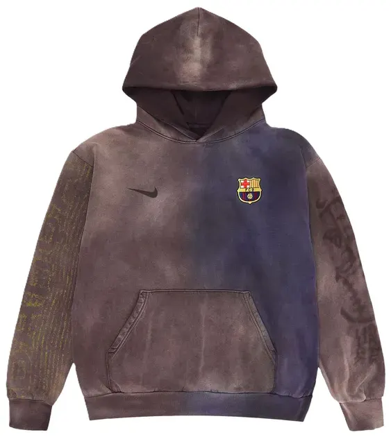 Cactus Jack x FC Barcelona Light Brown Washed Hoodie — product photo