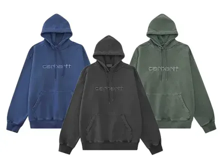 Carhartt Washed Embroidered Logo Hoodies — product photo