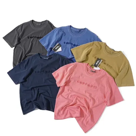 Carhartt Washed Embroidered Logo Tees (5 Variants) — product photo
