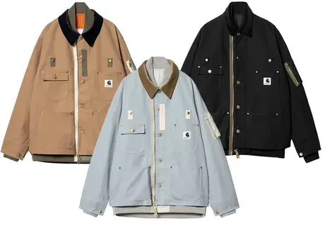 Carhartt x Sacai WIP Canvas Michigan Jacket (3 Variants) — product photo