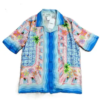 Casablanca Resort Short Sleeve Button Up Shirt — product photo