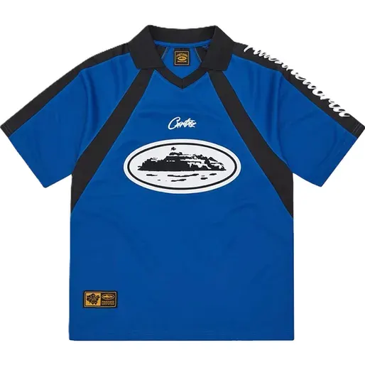 Corteiz Alcatraz Football Jersey Blue — product photo