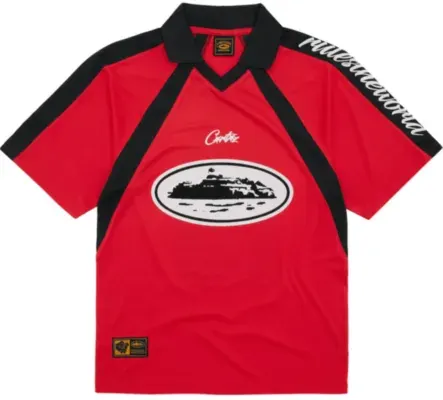 Corteiz Alcatraz Football Jersey Red — product photo