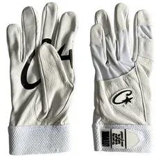Corteiz Leather Gloves White — product photo