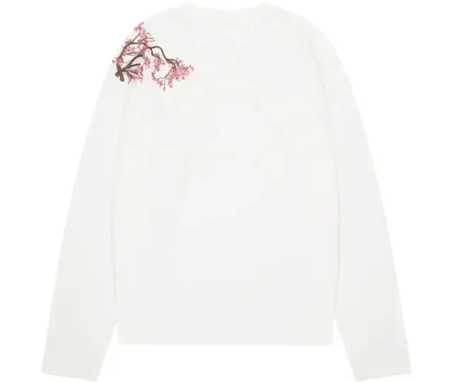 Derschutze Cherry Blossom Waffle Knit Sweater — product photo