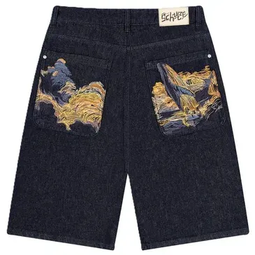 Derschutze Whale Denim Shorts — product photo
