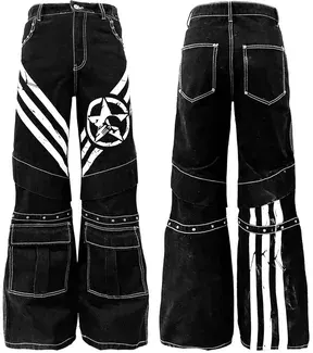 DETW Black Skull Rave Pants — product photo