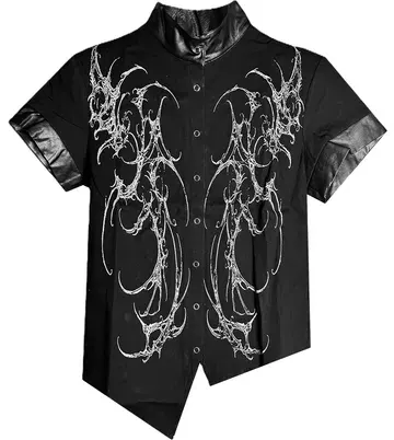 DETW Cyber Leather Shirt — product photo