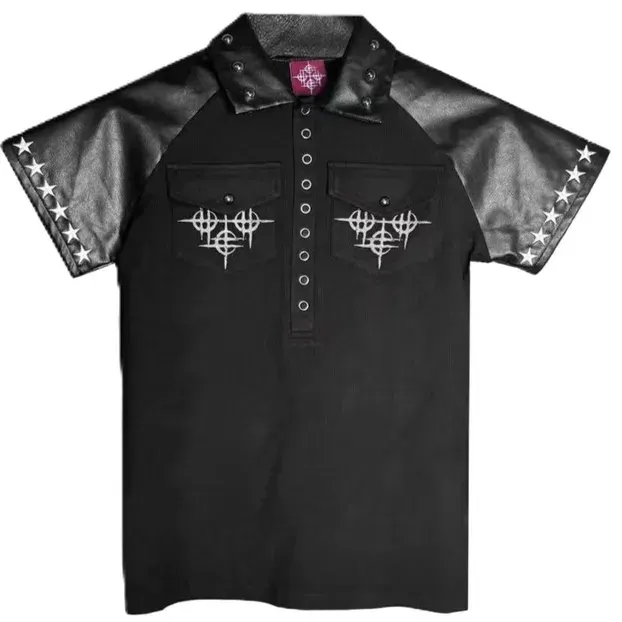 DETW Leather Polo — product photo