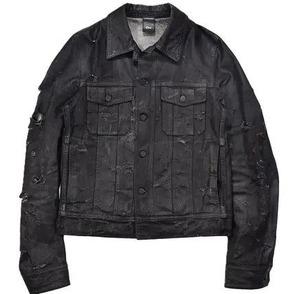 Dior Homme Strip Waxed Denim Jacket — product photo