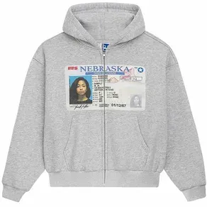 Driver License Zip-Up Hoodie — product photo