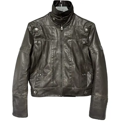 DUALPERSONALITY Cropped Leather Jacket (2 Variants) — product photo
