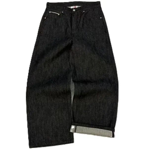 Firemade Raw Denim Japanese Selvedge Jeans Black — product photo