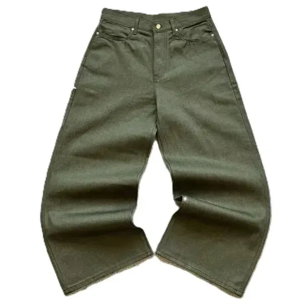 Firemade Raw Denim Selvedge Jeans Green — product photo