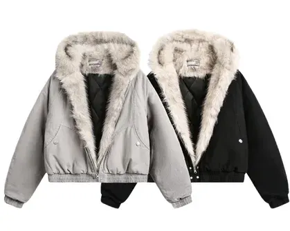 Flee GFN Hooded Faux Fur Jackets (2 Variants) — product photo