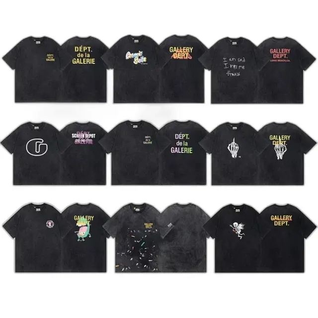 Gallery Dept Washed Black Graphic Tees #1 — product photo