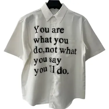 Hell System Text Short Sleeve Shirt — product photo