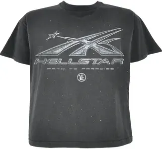 Hellstar Chrome Logo Tee Black (NFC) — product photo