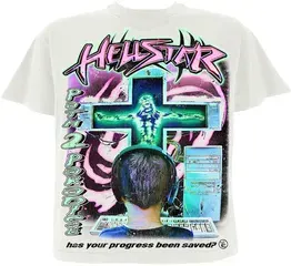 Hellstar Online Tee White (NFC) — product photo