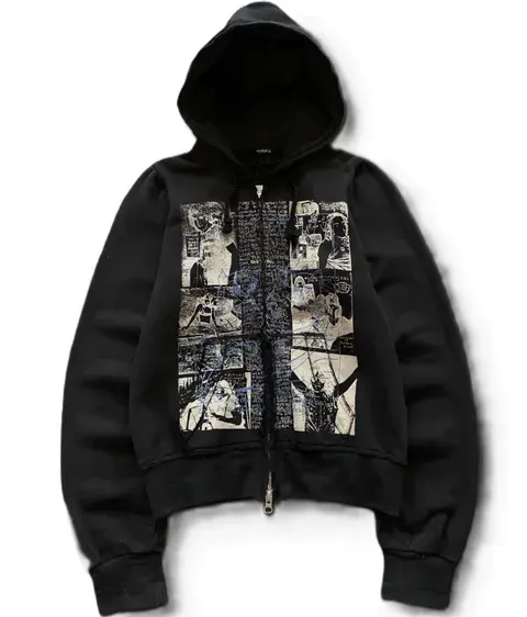 Hysteric Glamour Destroy All Monsters Zip Up Hoodie — product photo