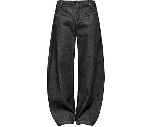 JCAESAR Baggy Raw Denim Jeans — product photo