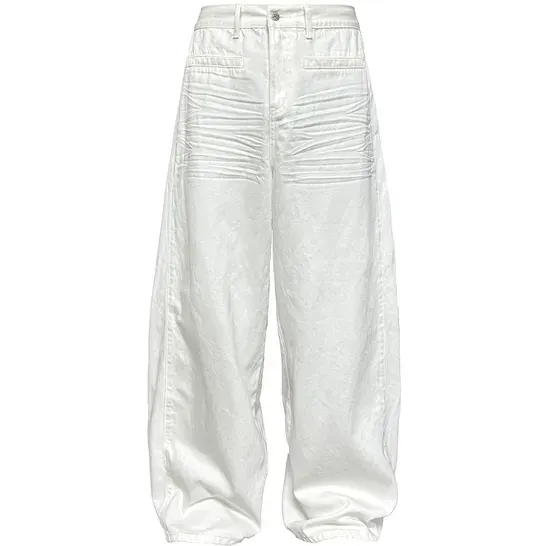JCAESAR Baggy White Denim Jeans — product photo