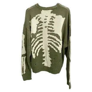 KAPITAL Kountry 5G Skeleton Bone Distressed Sweater — product photo