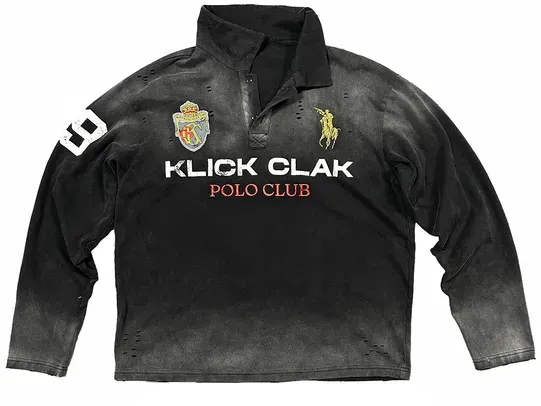 KLICK CLAK Long Sleeve Polo (2 Variants) — product photo