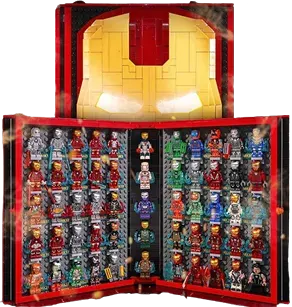 Lego Iron Man Minifigure Box — product photo