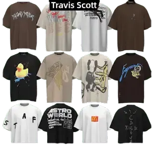 Bunch of Travis Scott Tees #1 (26 Variants) — product photo