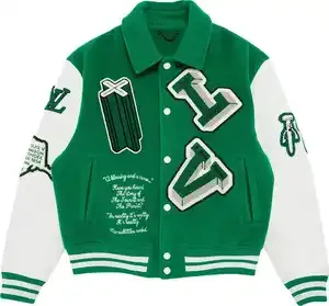 Louis Vuitton Green Varsity Jacket — product photo