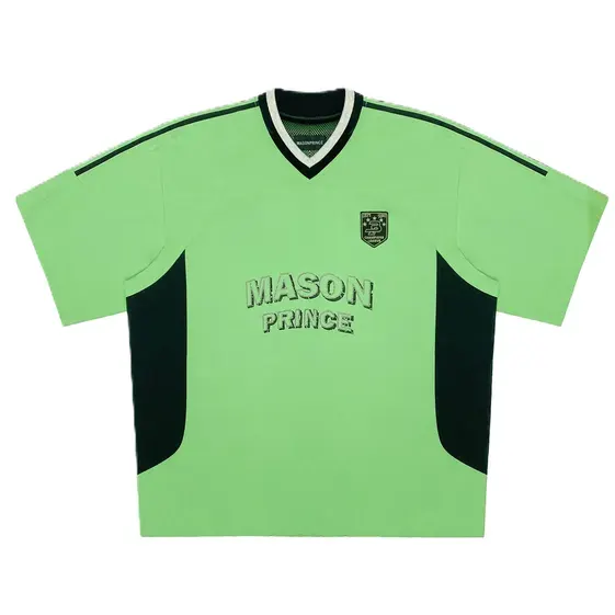 MASONPRINCE Lime Green Football Jersey — product photo