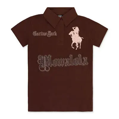 Mowalola x Cactus Jack Brown Polo — product photo