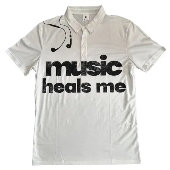 Music Heals Me Polo — product photo