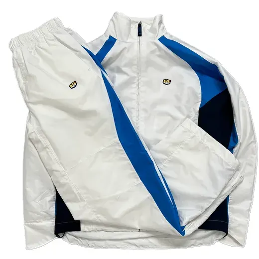 Nike TN Track Jacket + Pants White Blue — product photo