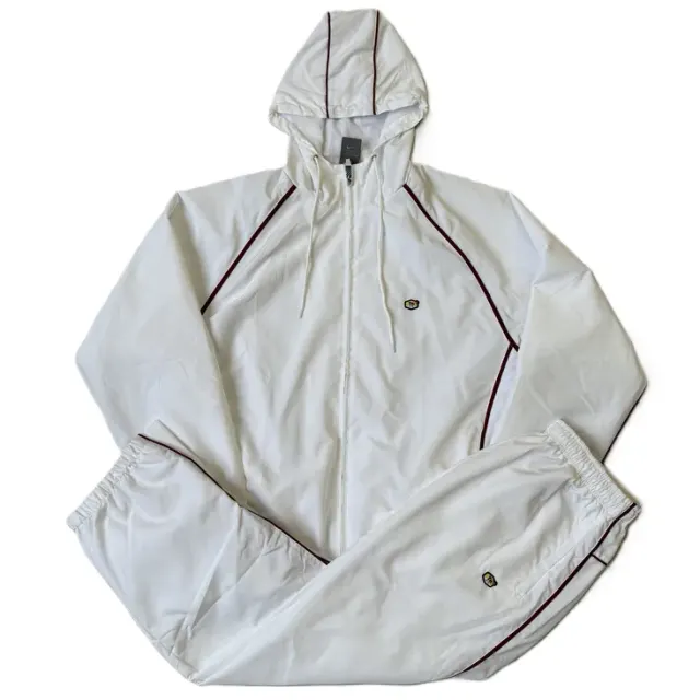 Nike TN Track Jacket + Pants White Red — product photo