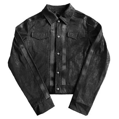 noEmosen Black Leather Jacket — product photo