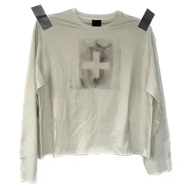noEmosen White Cross Long Sleeve — product photo